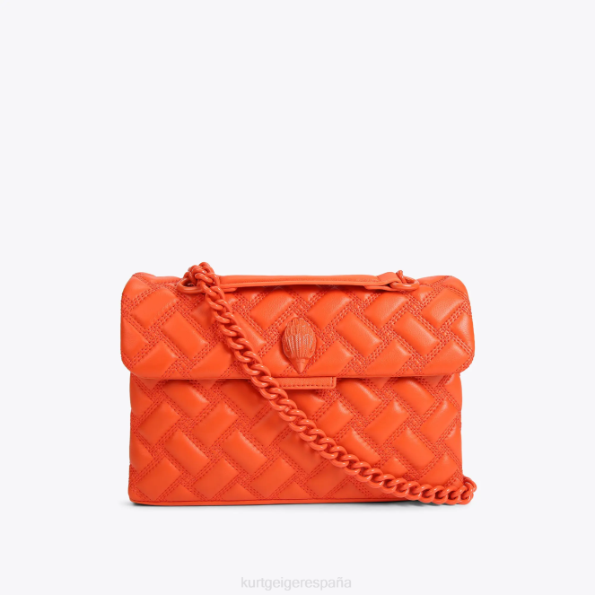 Kurt Geiger mujer bolso kensington londres empapado 2LPR10 | bolsas naranja